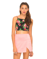 Motel Ren Mini Skirt in Rosey Pink