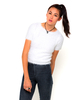 Motel Rose Fluffy Short Sleeve Top in White
