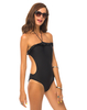 Motel Rose Halter Neck Swimsuit in Black