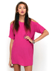 Motel Savannah Cold Shoulder Dress in Hot Pink