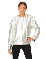 Motel Scorpius Metallic Sweatshirt in Sliver