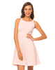 Motel Selma Strappy Skater Dress in Baby Pink