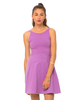 Motel Selma Strappy Skater Dress in Lilac