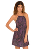 Motel Shadow Strappy Slip Dress in Midnight Bloom