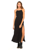 Motel Sia Strappy Maxi Dress in Black