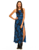 Motel Sia Strappy Maxi Dress in Tonal Floral Midnight