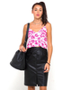 Motel Slip Cami Crop in Monorose Pink