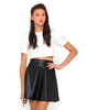 Motel Sparrow Big Sleeve Crop in Embossed Flower Ivory