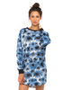 Motel Suria Sweatshirt in X Ray Floral Light Blue