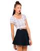 Motel Tabby Crop in Yellow Multi Tartan