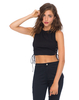 Motel Tamika Lace Up Crop Top