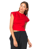 Motel Toko Crop Top in Imperial Red