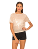 Motel Tootie Fruity Boxy Top in Nude