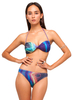 Motel Twister Bandeau Bikini in Cosmic Print