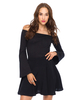 Motel Veronica Bell Sleeve Crop in Black
