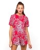 Motel Vienna Playsuit in Huge Paisley Red