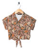 Motel Vintage Penny Tie Crop Shirt 0134