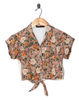 Motel Vintage Penny Tie Crop Shirt 0146