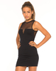Motel Vita Bodycon Mini Dress in Black