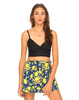 Motel Wrap Mini Skirt in Silhouette Posey