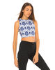 Motel Xaria Crop Top in Santorini Blue