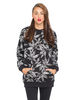 Motel Yasmin Oversized Sweatshirt in Palm Leaf Black