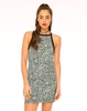 Motel Zamora Bodycon Dress in Mint Static