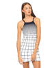 Motel Zeah Bodycon Dress in Tron Black White