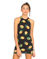Motel Zena Bodycon Dress In Space Lemons