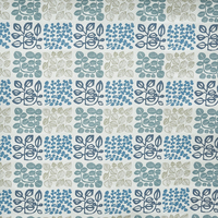 Cuba Curtain Fabric Indigo