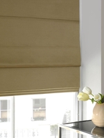 Faux Silk Roman Blind Sand