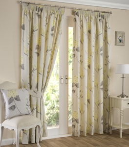 Firenze Ready Made Lined Curtains Ochre