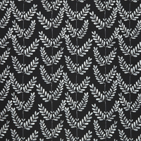 Scandi Sprig Curtain Fabric Noir