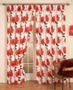 Scarlet Calypso Lined Ready Made Curtains