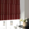 Scarlet Rib Stripe Roman Blind