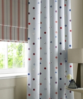 Seaside Blue Spotty Made to Measure Curtains