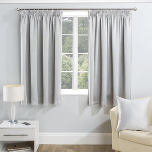 Serenity Ready Made Blockout Curtains Silver