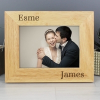 7x5 Couples Wooden Photo Frame