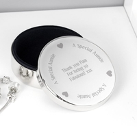 A Special Auntie Round Trinket Box