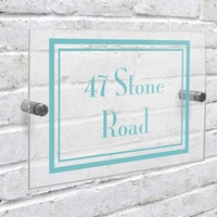 Art Deco Acrylic House Sign