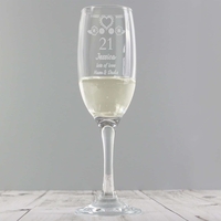 Birthday Craft Flute Glass