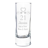 Birthday Craft Shot Glass Engraved
