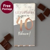 Birthday Marble and Rose Gold Chocolate Bar