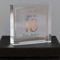 Birthday Rose Gold Crystal Token