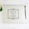 Black Hardback Guest Book & Pen