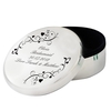 Black Swirl Round Trinket Box