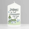 Blue Church Candle