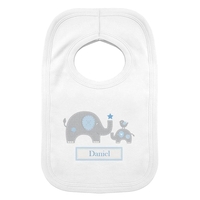 Blue Elephant 0-3 Months Baby Bib