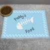 Blue Paw Print Cat Placemat