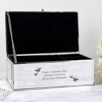 Butterflies Mirrored Jewellery Box